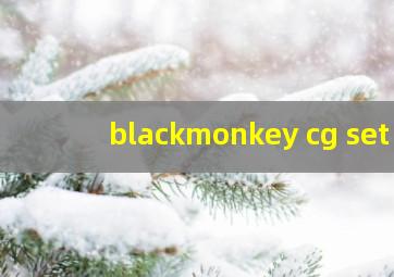 blackmonkey cg set